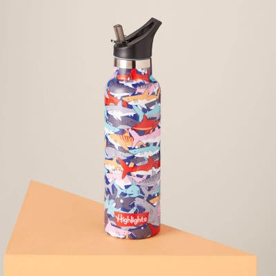 Fin-tastic Sharks Water Bottle.