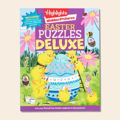 Hidden Pictures Easter Puzzles Deluxe book.