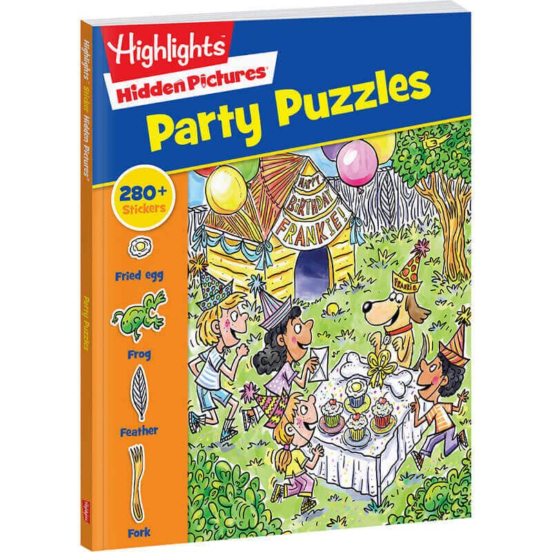 Hidden Pictures Stickers Party Puzzle Book for Pre-K & Preschool