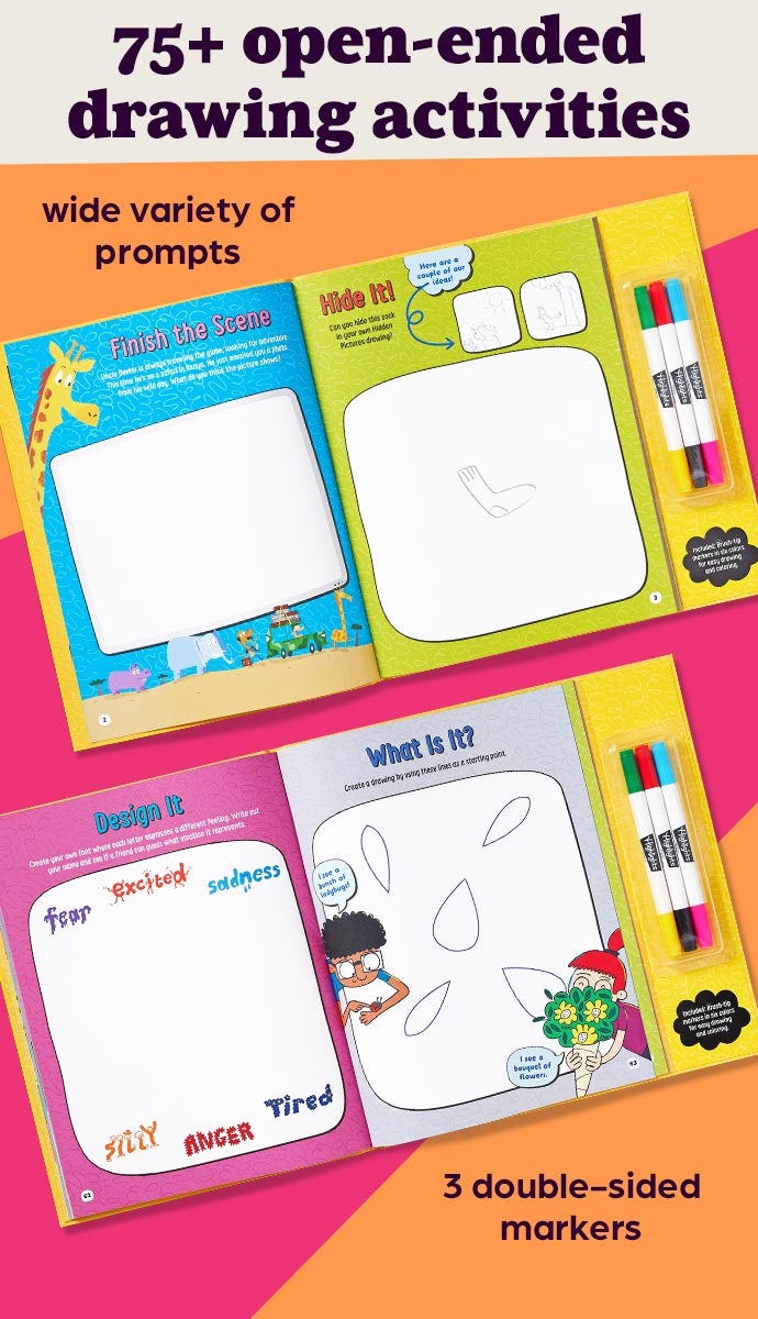 Sidebar image for Imagine and Draw Activity Book.