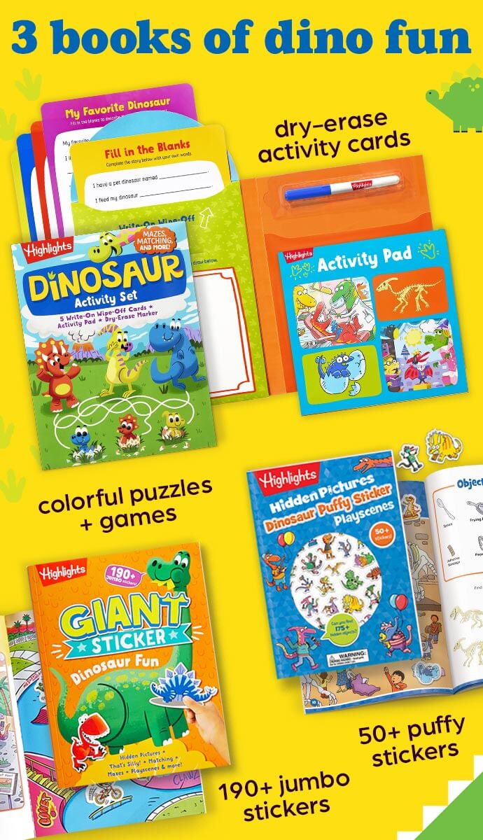 Sidebar image for Dinosaur Collection Ages 3+.