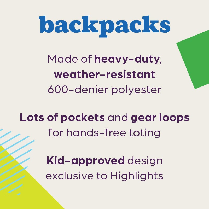 Sidebar image for Dino Backpack.