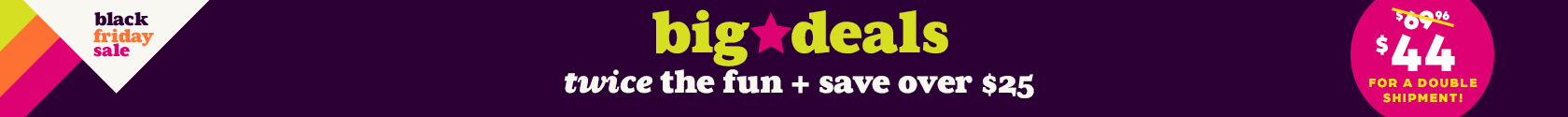 Get 2 High Five Activity Boxes with your first delivery and pay just $44, a savings of over $25. Limited time only!