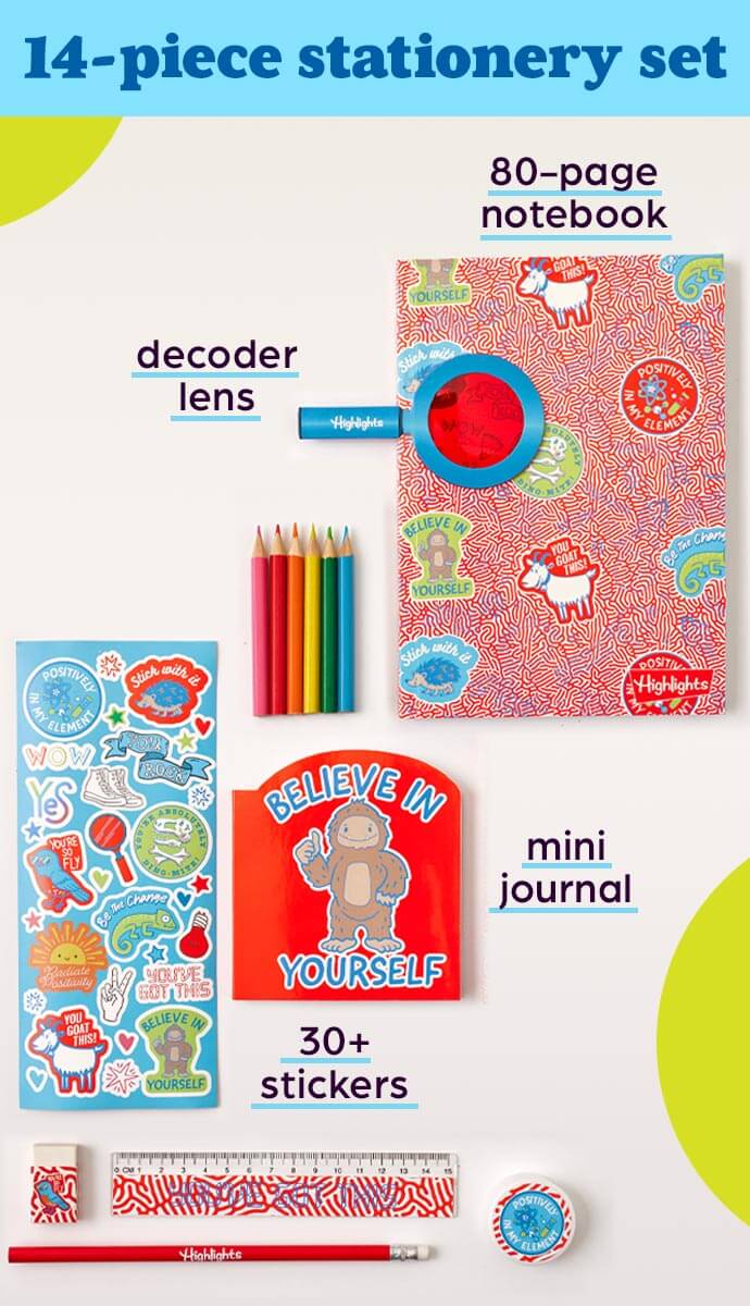 Sidebar image for Secret Message Stationery Set.