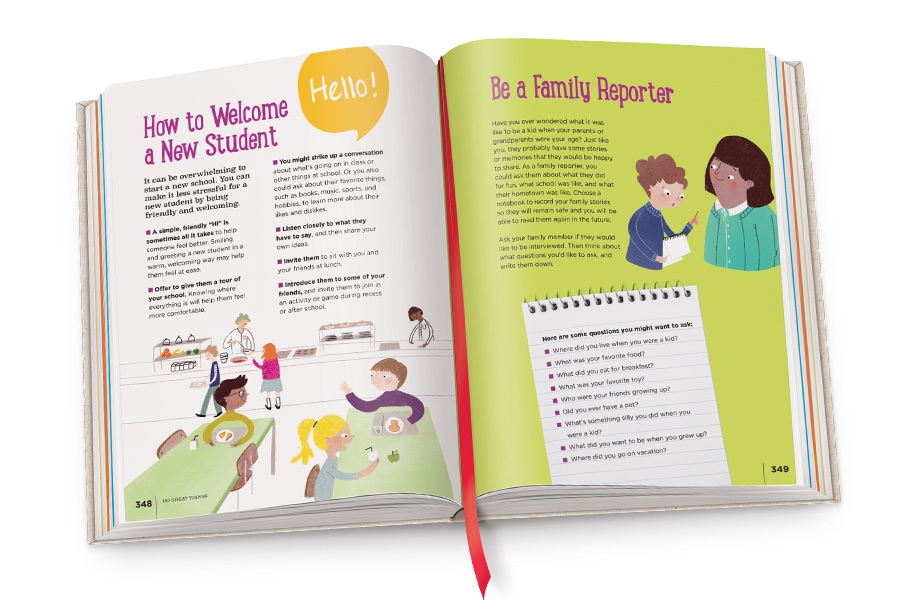 How to Welcome a New Student and Be a Family Reporter activities.