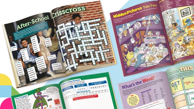 A look inside Puzzlemania Super Challenge puzzle books.