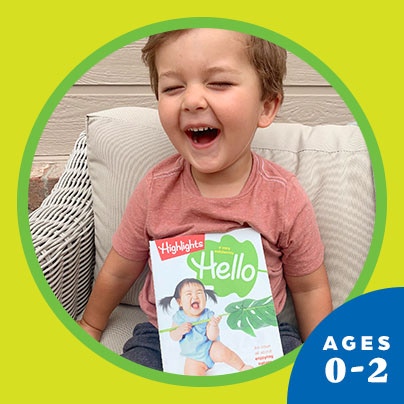Shop Highlights Hello magazine, specifically designed for babies to nurture early learning.