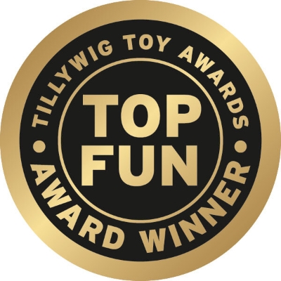 Image of the seal of the Tillywig Toy Awards Top Fun Award Winner.
